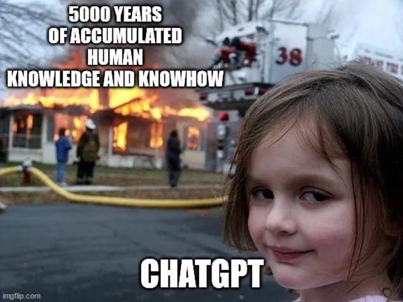 An AI-generated meme